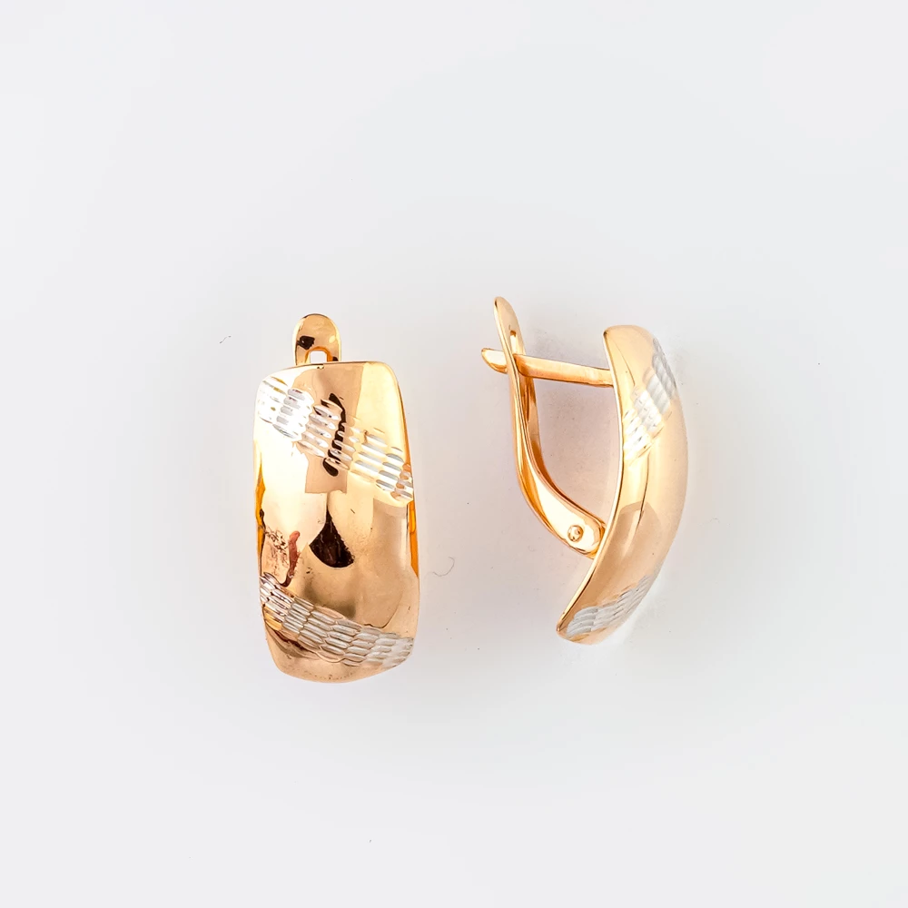 Серьги из красного золота 585 пробы