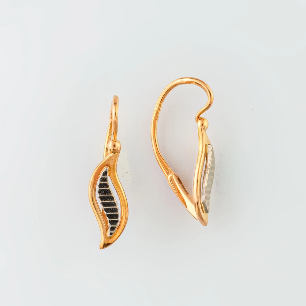 Серьги из красного золота 585 пробы