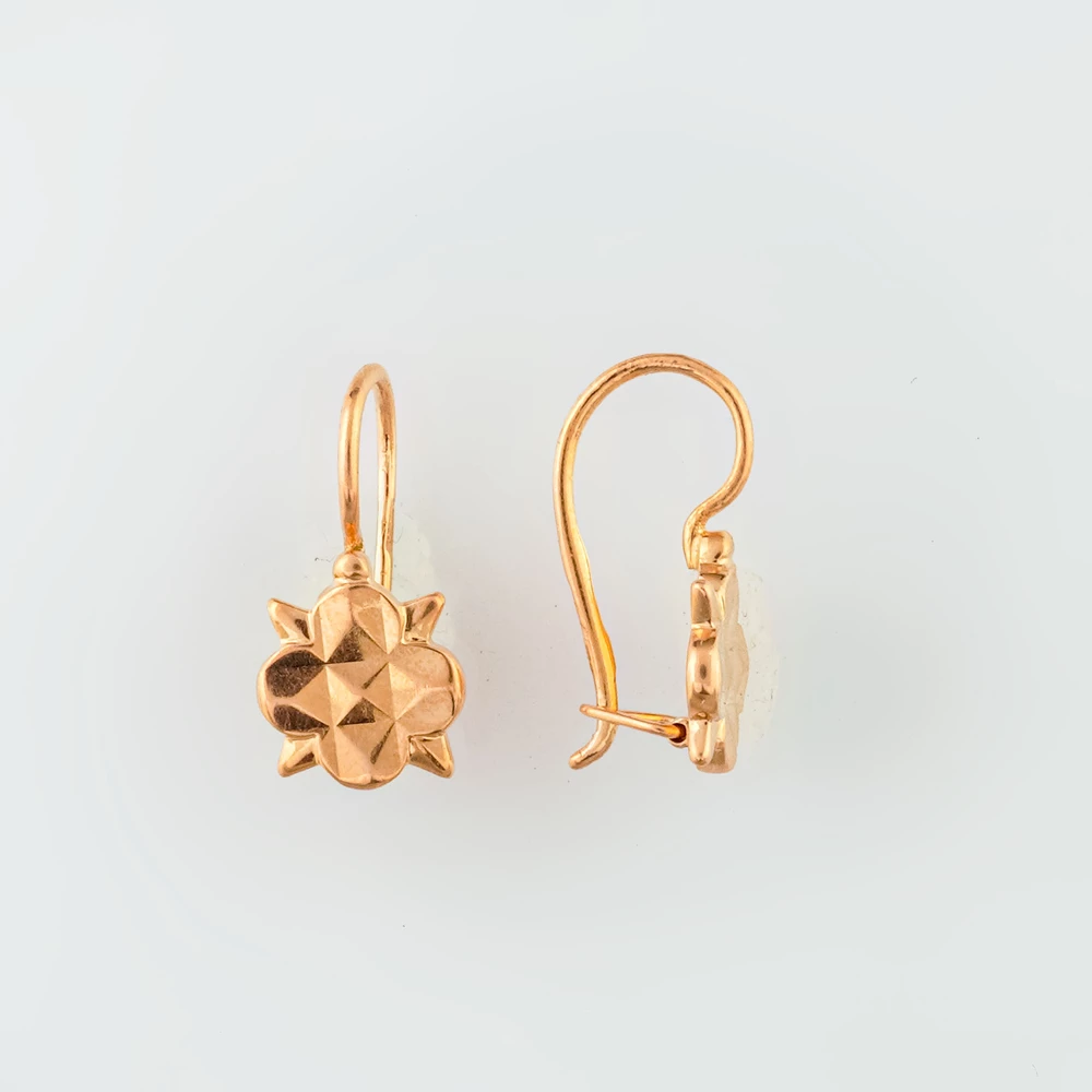 Серьги из красного золота 583 пробы