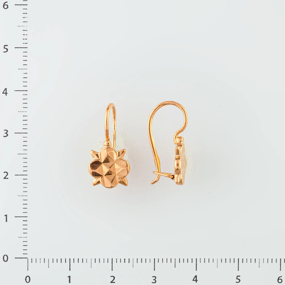 Серьги из красного золота 583 пробы