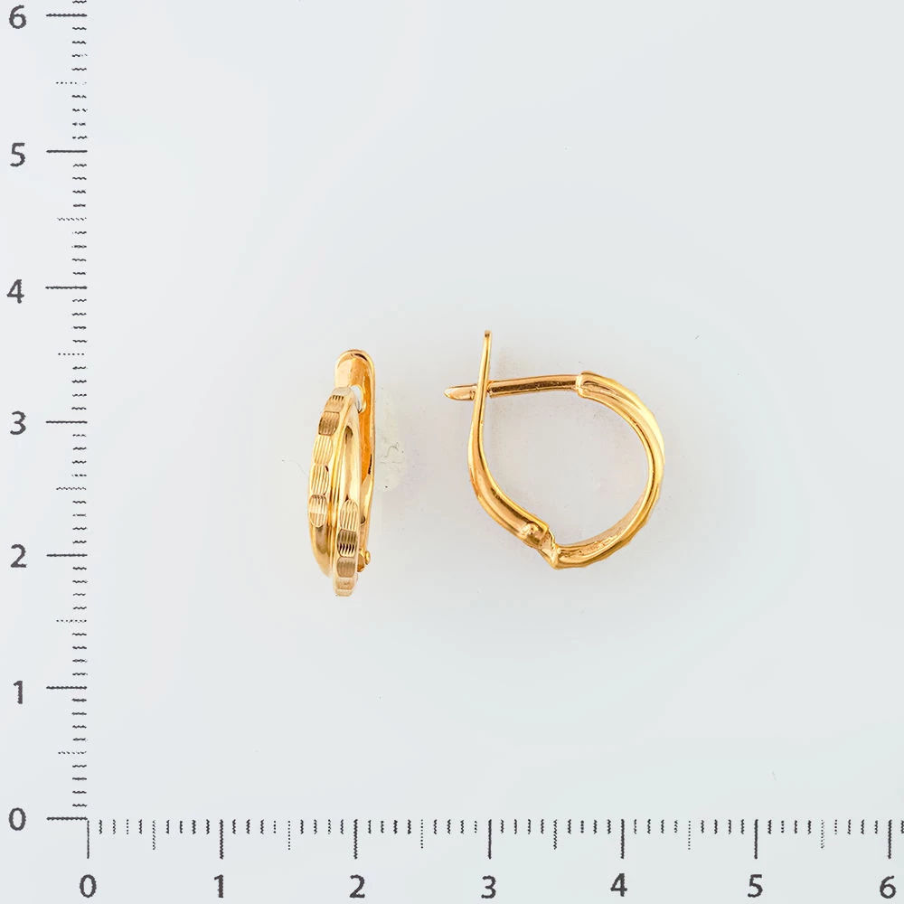 Серьги из красного золота 585 пробы