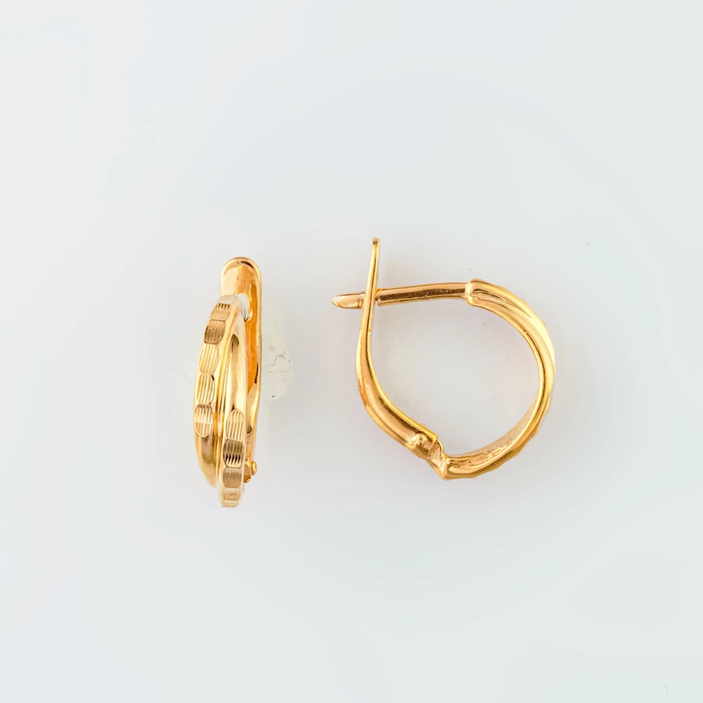 Серьги из красного золота 585 пробы