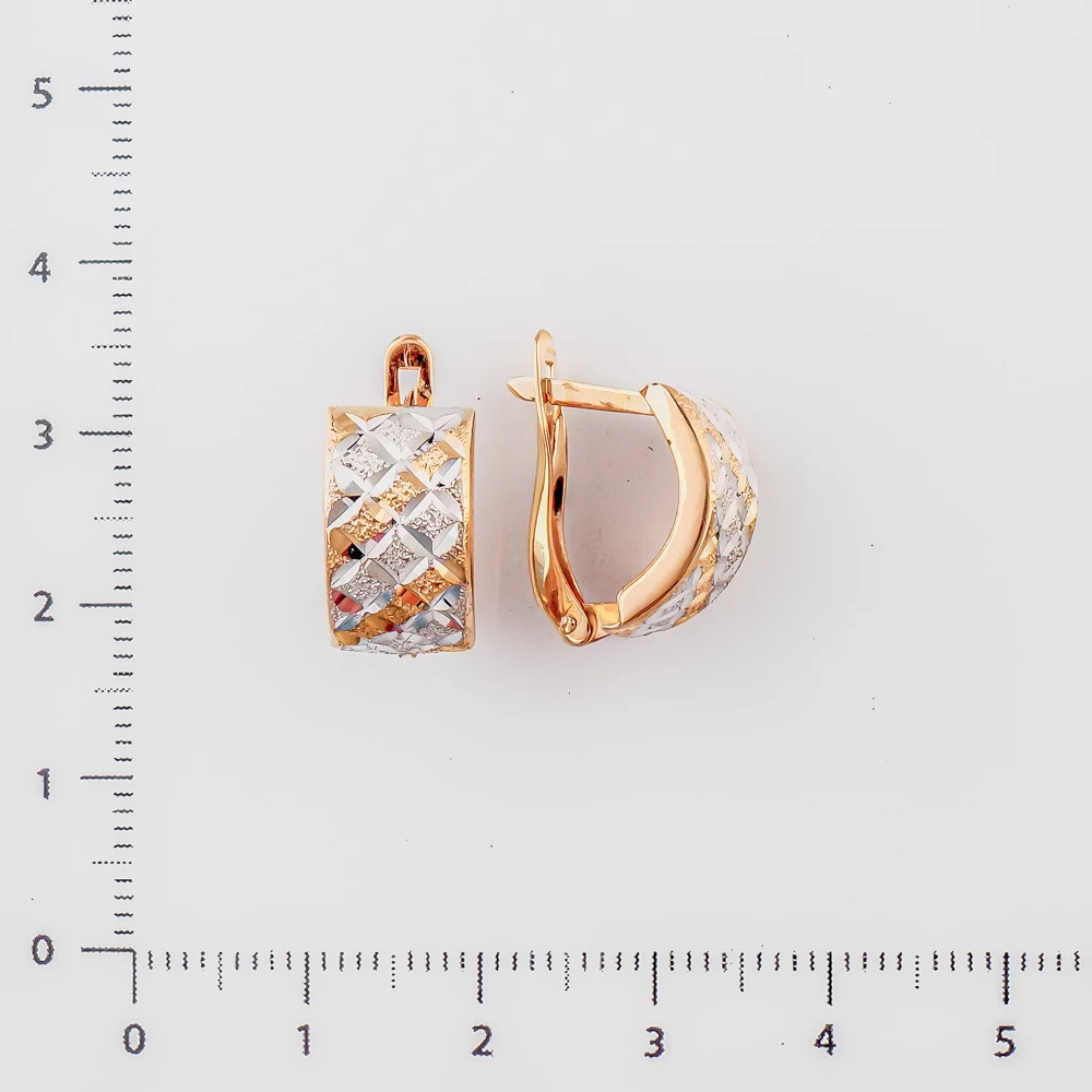 Серьги из красного золота 585 пробы