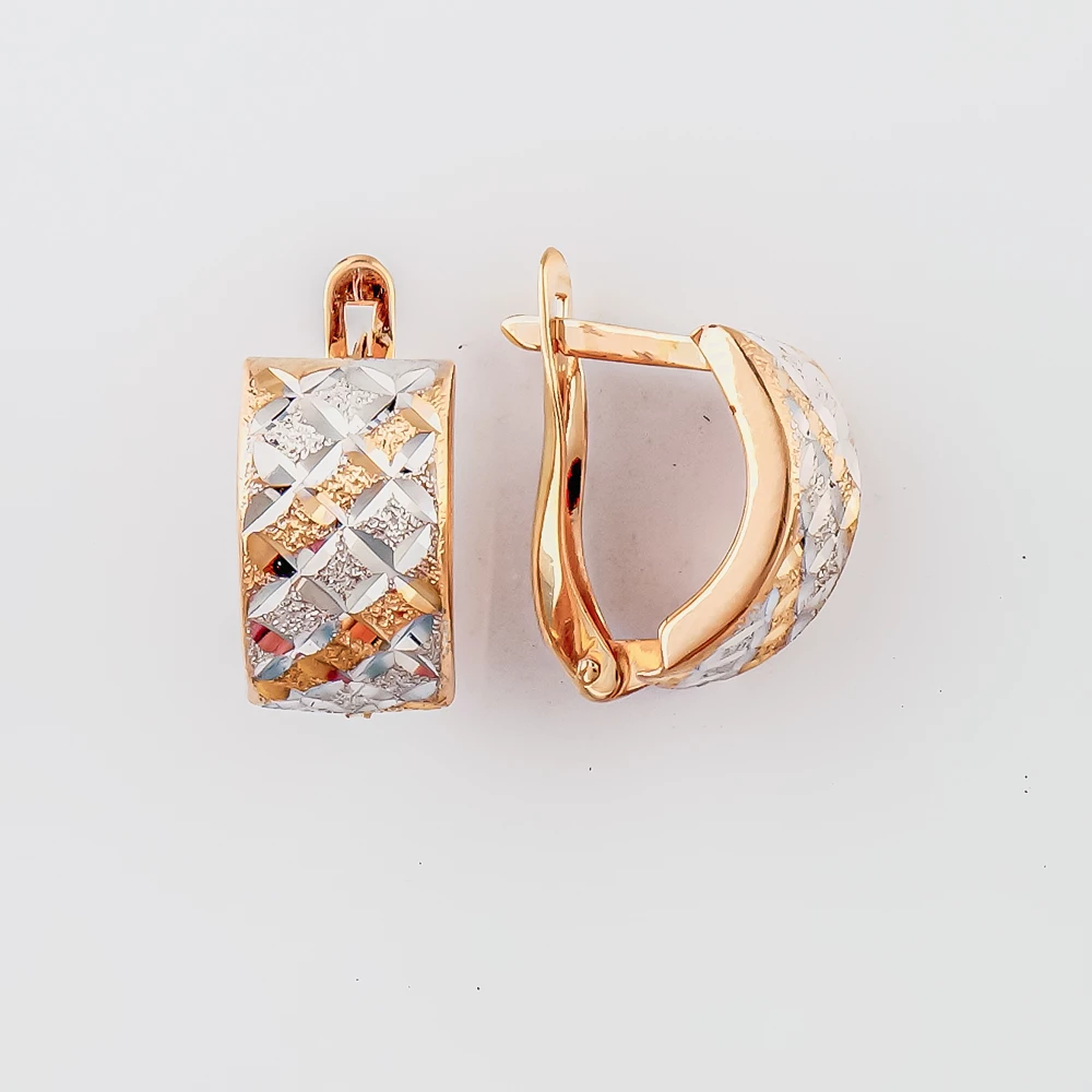 Серьги из красного золота 585 пробы