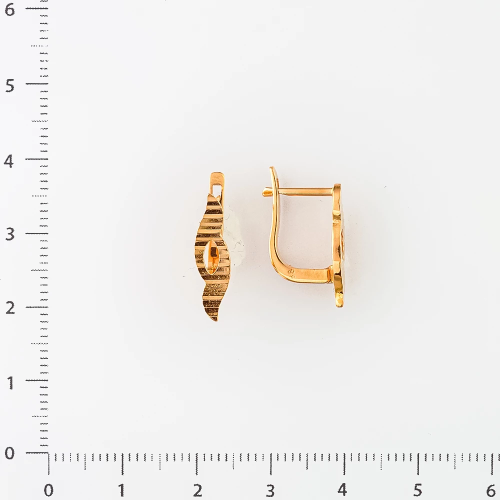 Серьги из красного золота 585 пробы