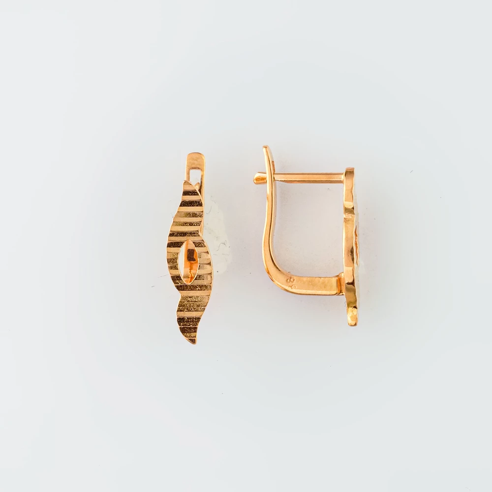 Серьги из красного золота 585 пробы