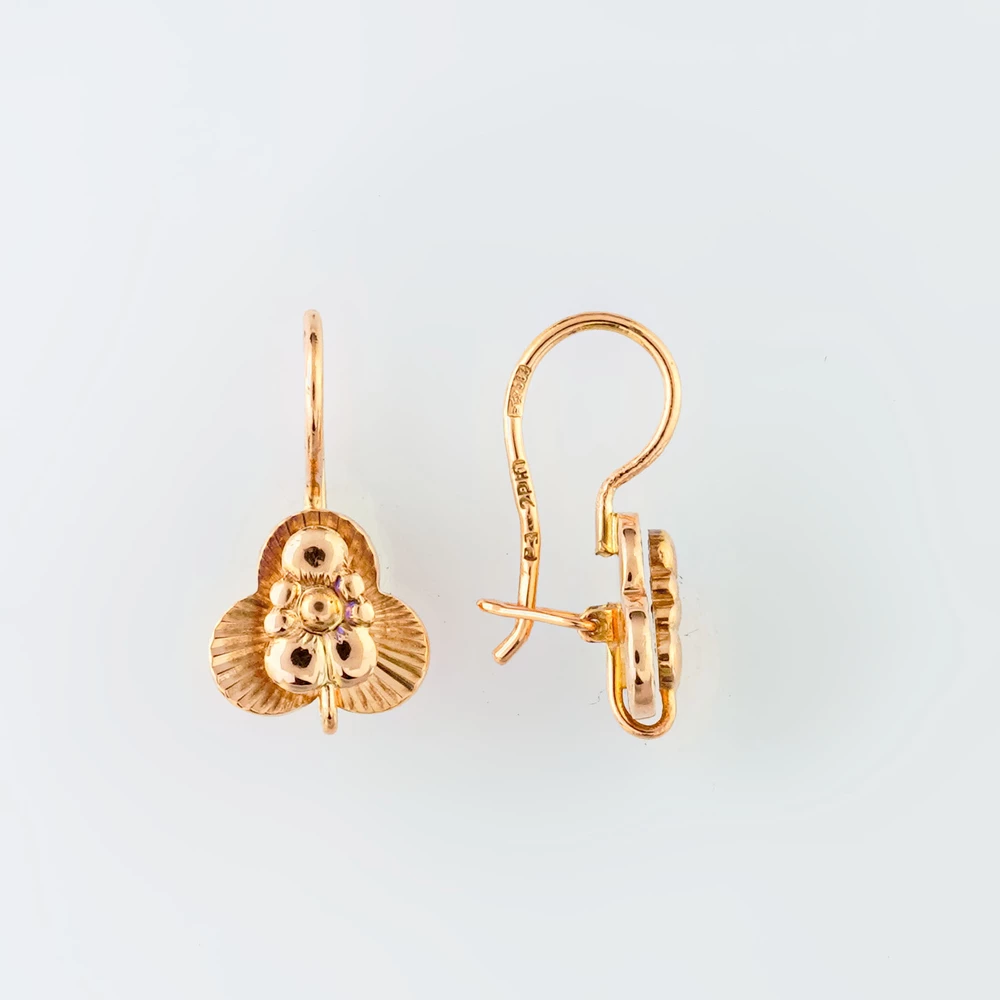 Серьги из красного золота 583 пробы