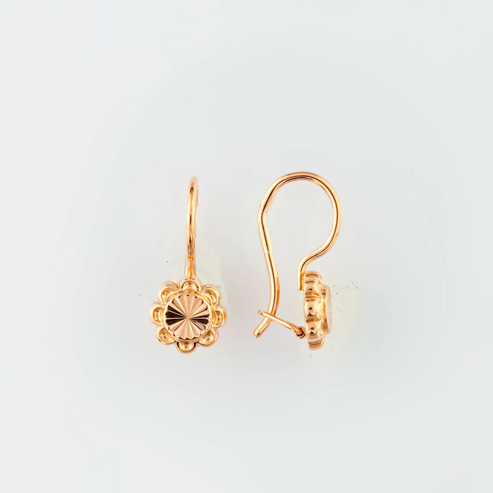 Серьги из красного золота 583 пробы