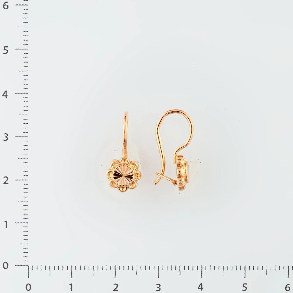 Серьги из красного золота 583 пробы