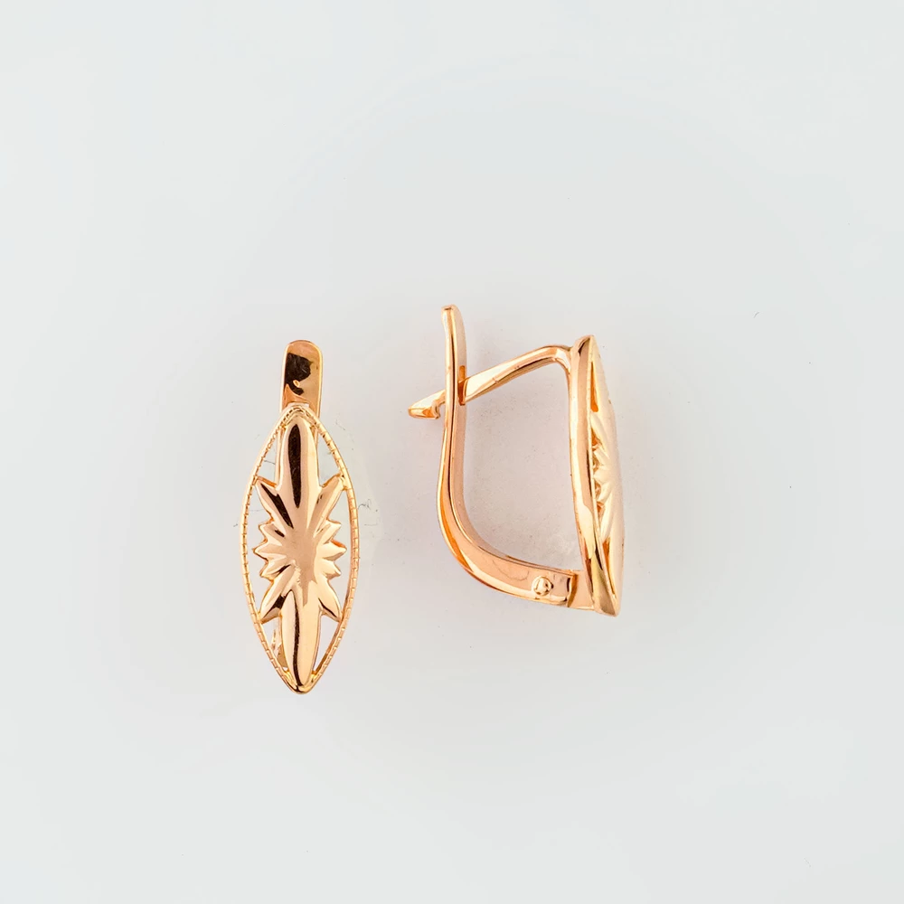 Серьги из красного золота 583 пробы