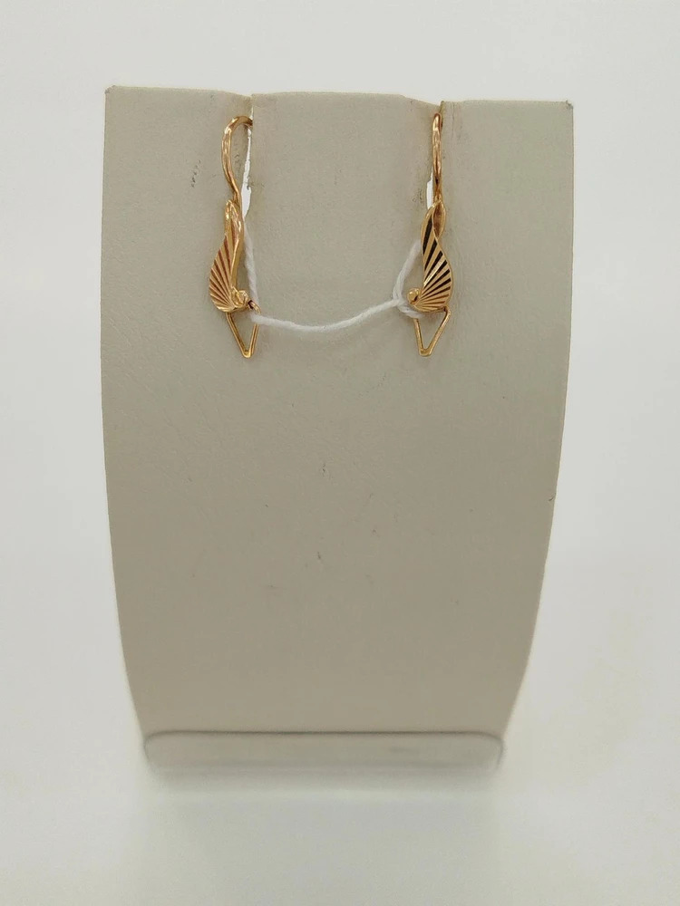 Серьги из красного золота 585 пробы