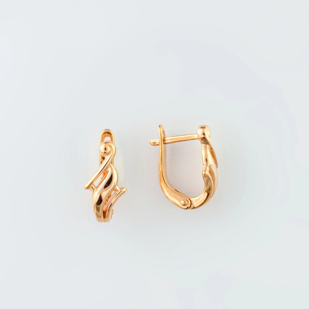 Серьги из красного золота 585 пробы