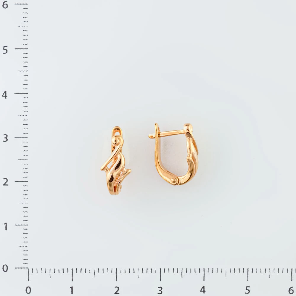 Серьги из красного золота 585 пробы