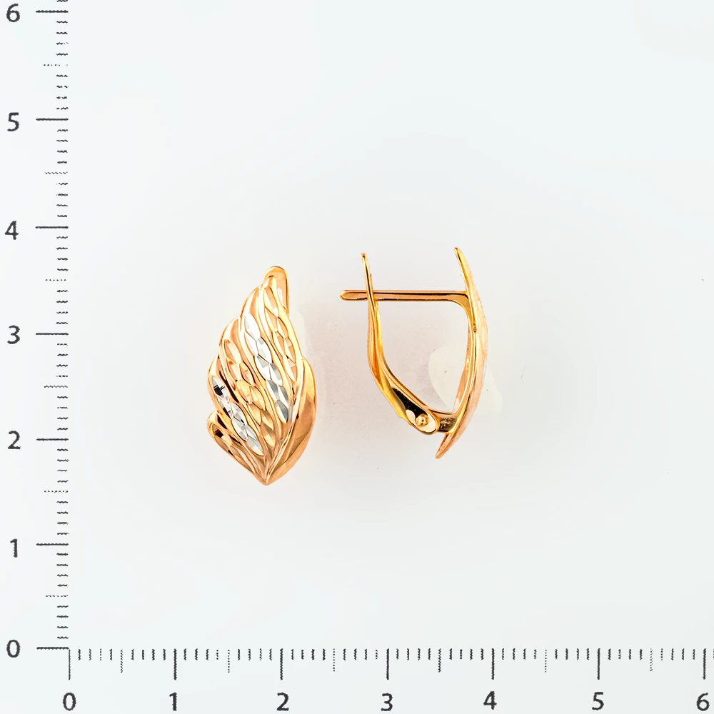 Серьги из красного золота 585 пробы