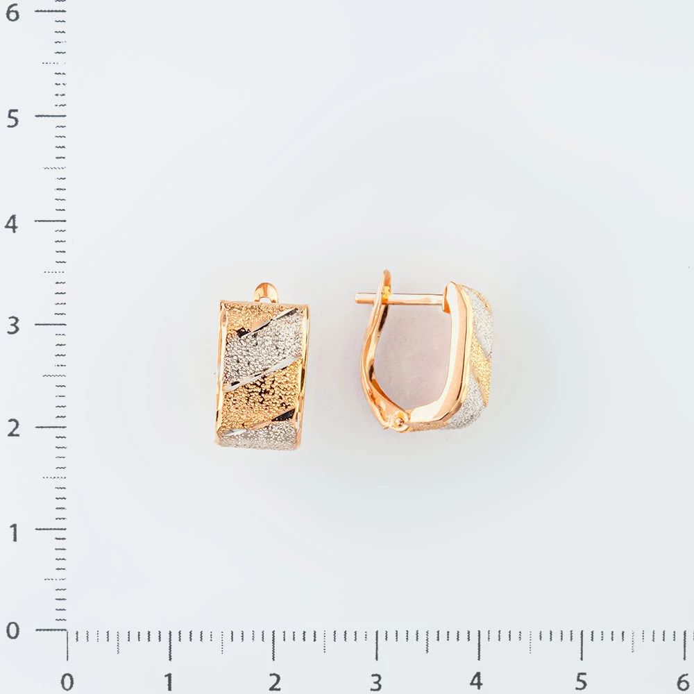 Серьги из красного золота 585 пробы