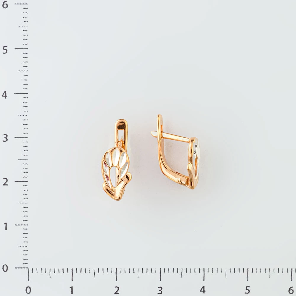 Серьги из красного золота 585 пробы