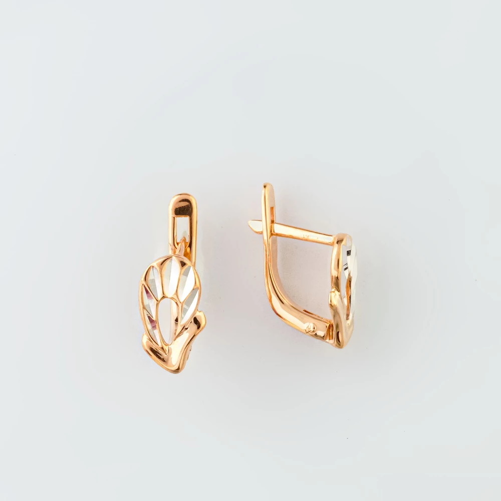 Серьги из красного золота 585 пробы