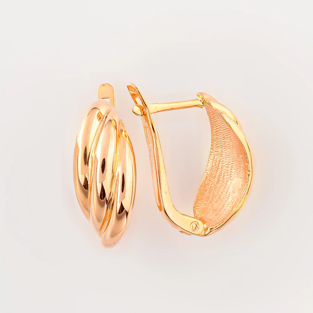 Серьги из красного золота 585 пробы