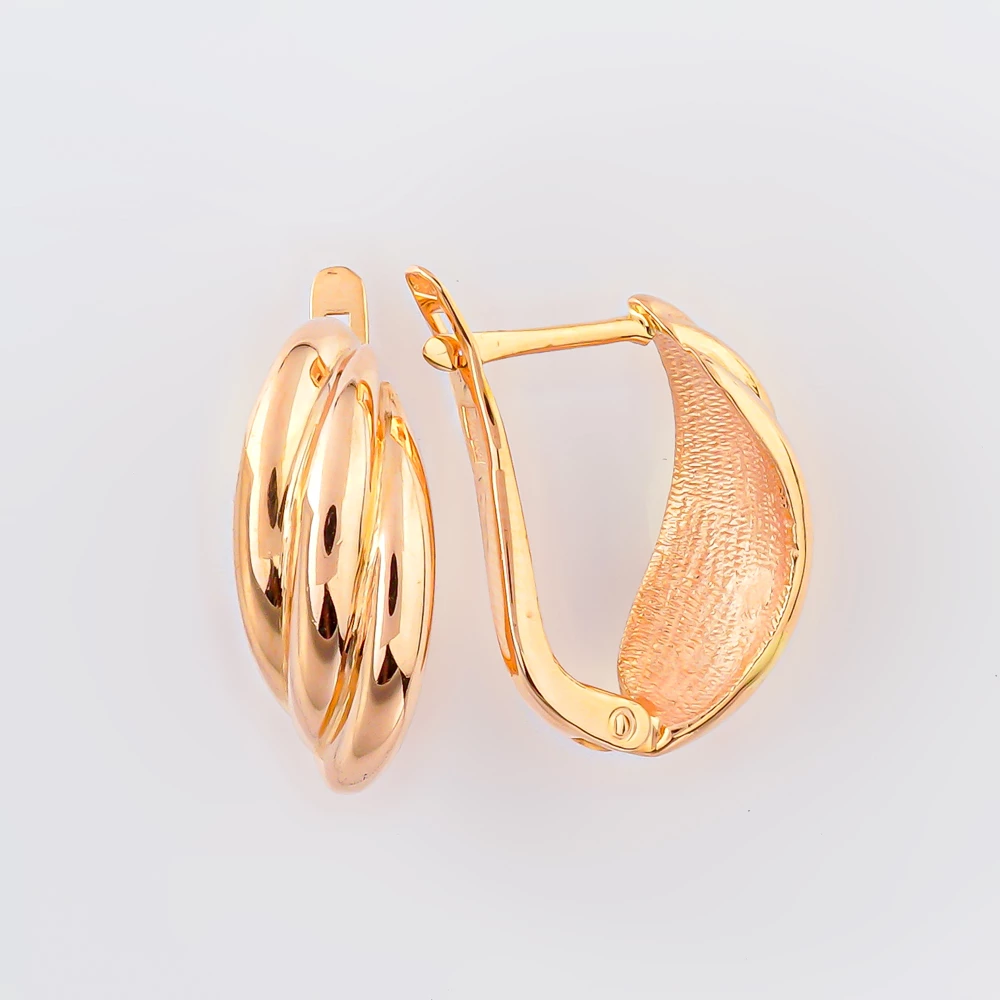 Серьги из красного золота 585 пробы
