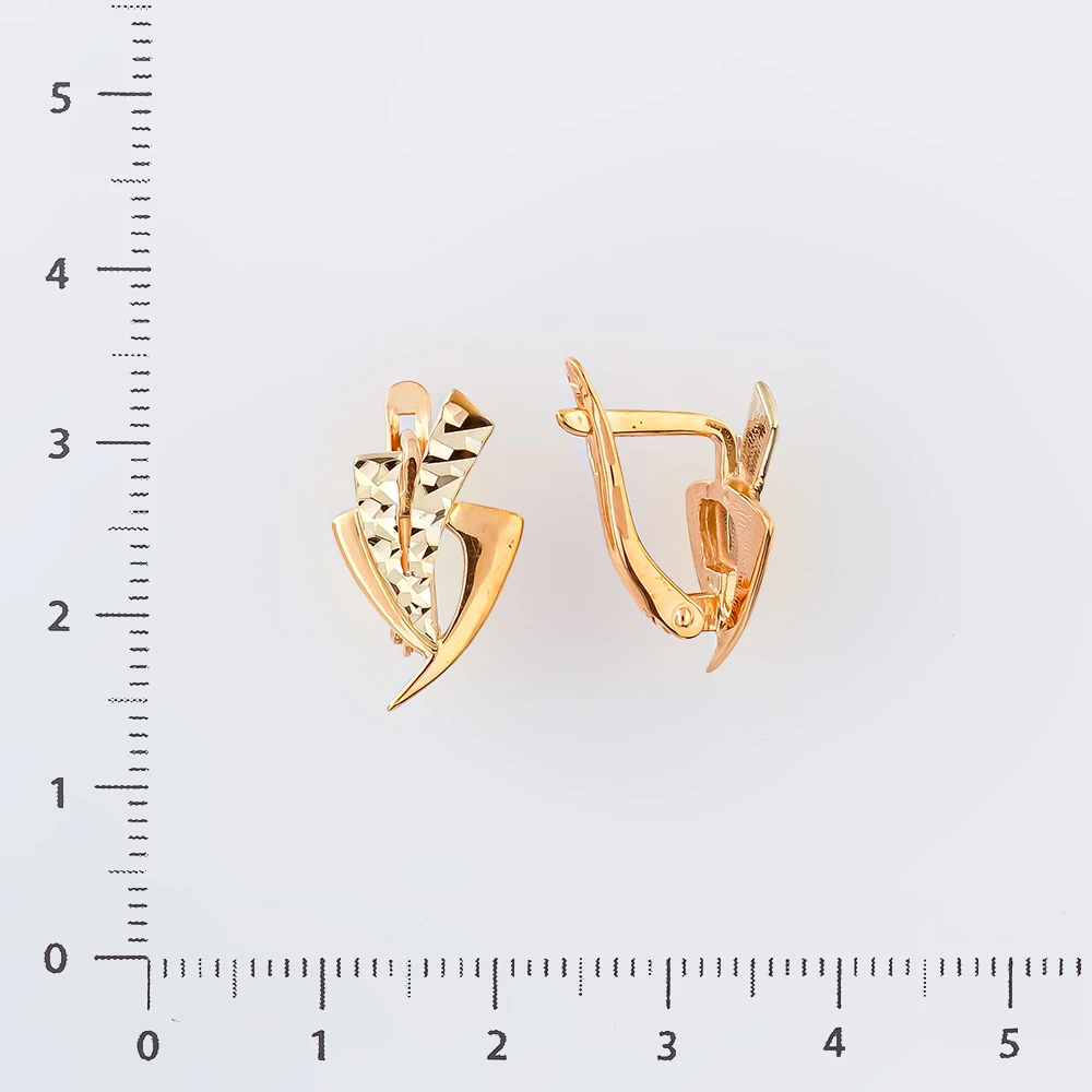 Серьги из красного золота 585 пробы
