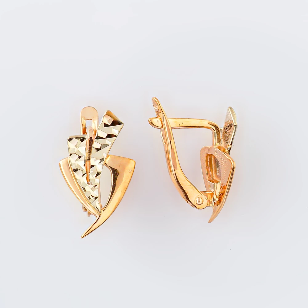 Серьги из красного золота 585 пробы