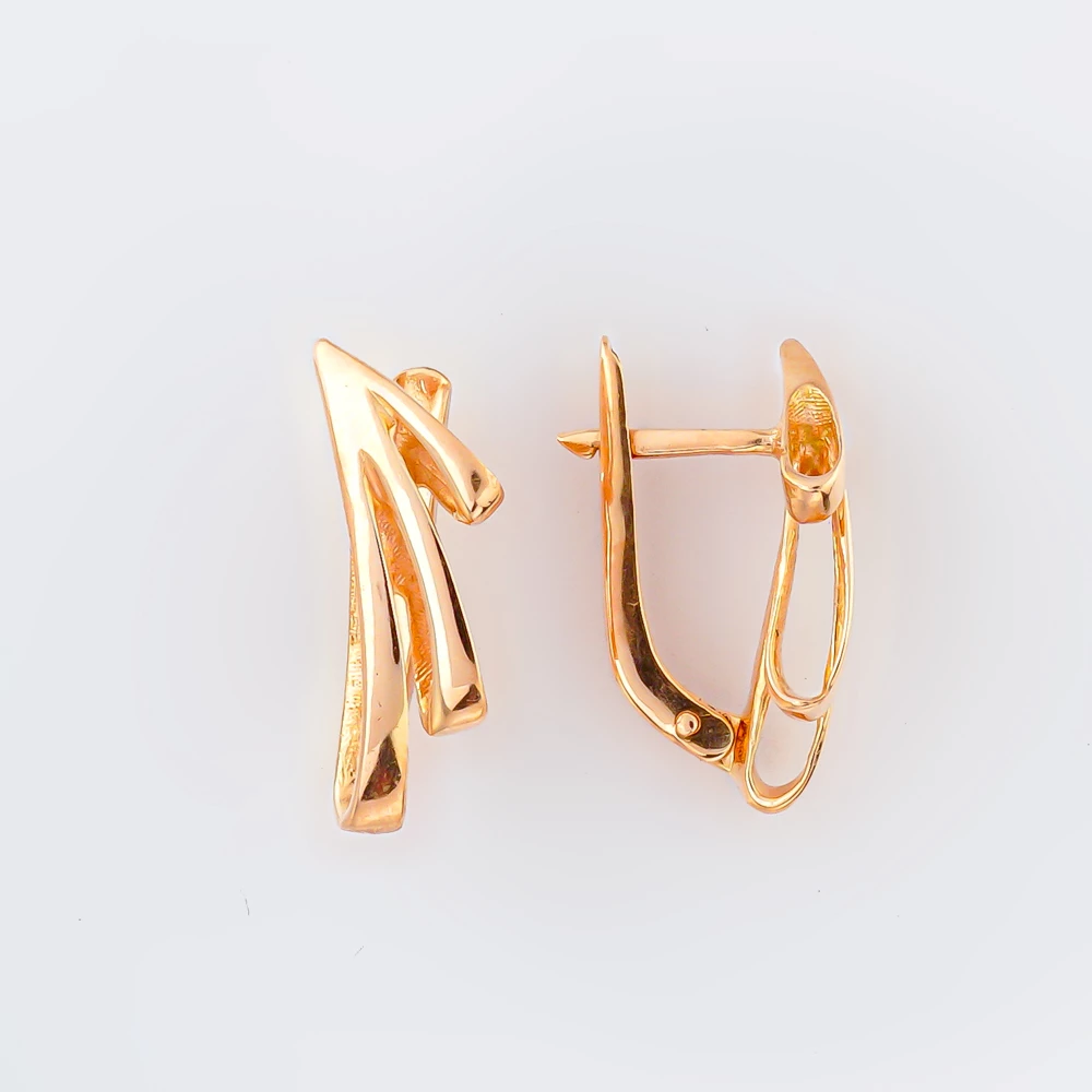 Серьги из красного золота 585 пробы