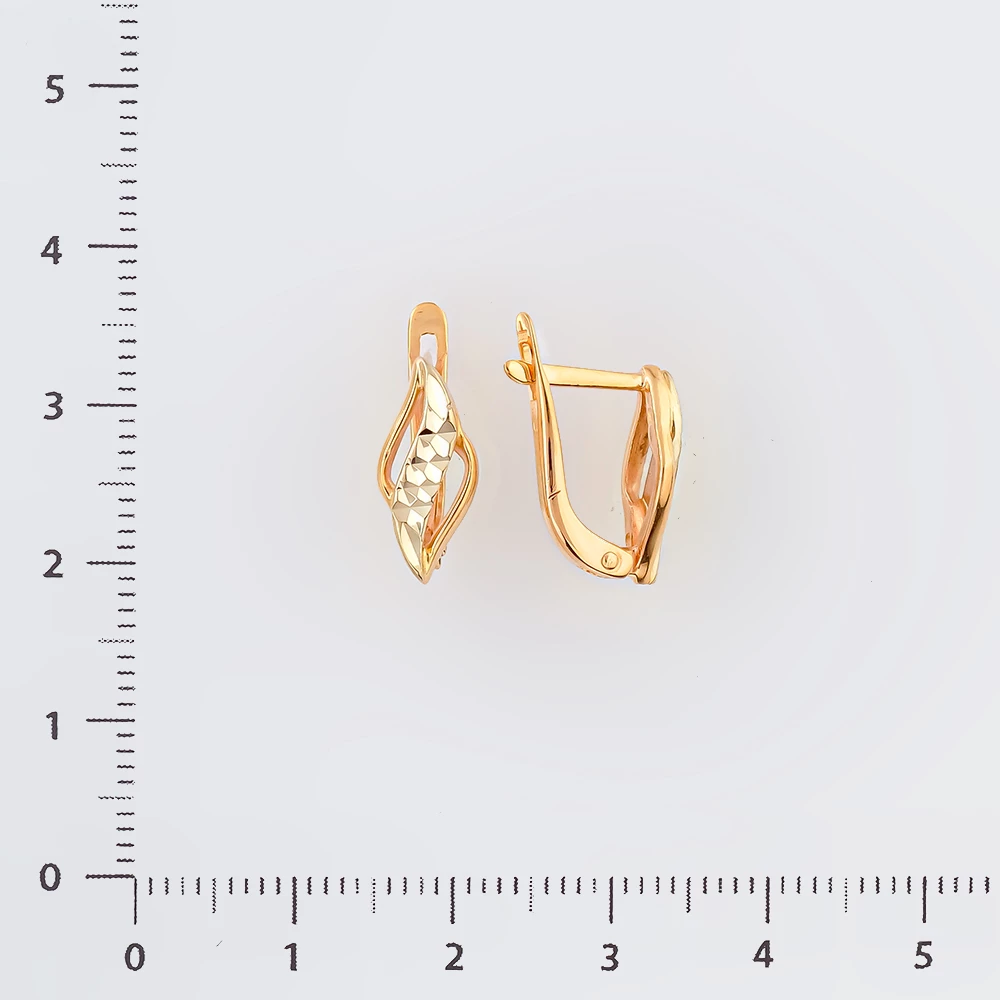 Серьги из красного золота 585 пробы