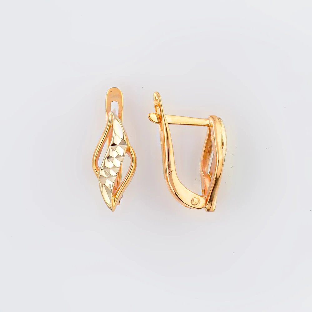 Серьги из красного золота 585 пробы