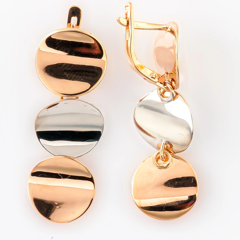 Серьги из красного золота 585 пробы