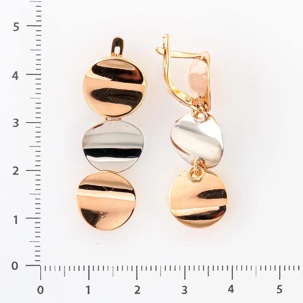 Серьги из красного золота 585 пробы