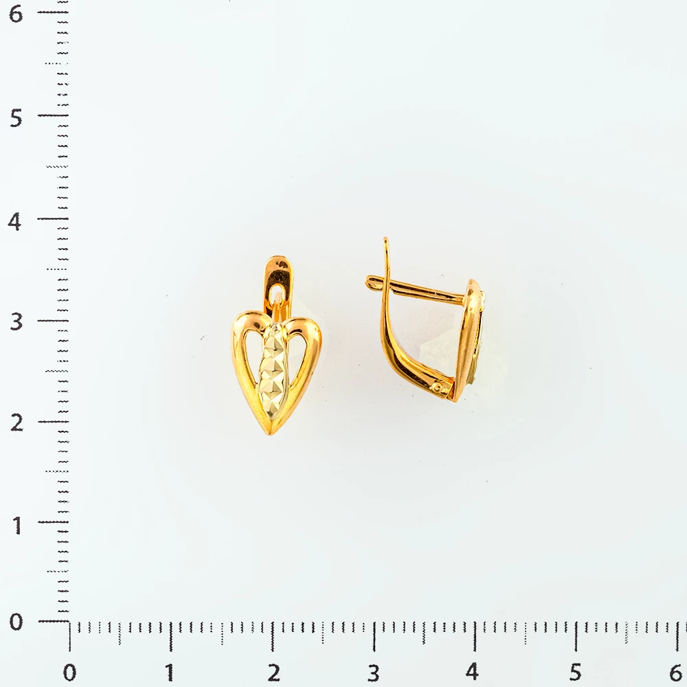 Серьги из красного золота 585 пробы