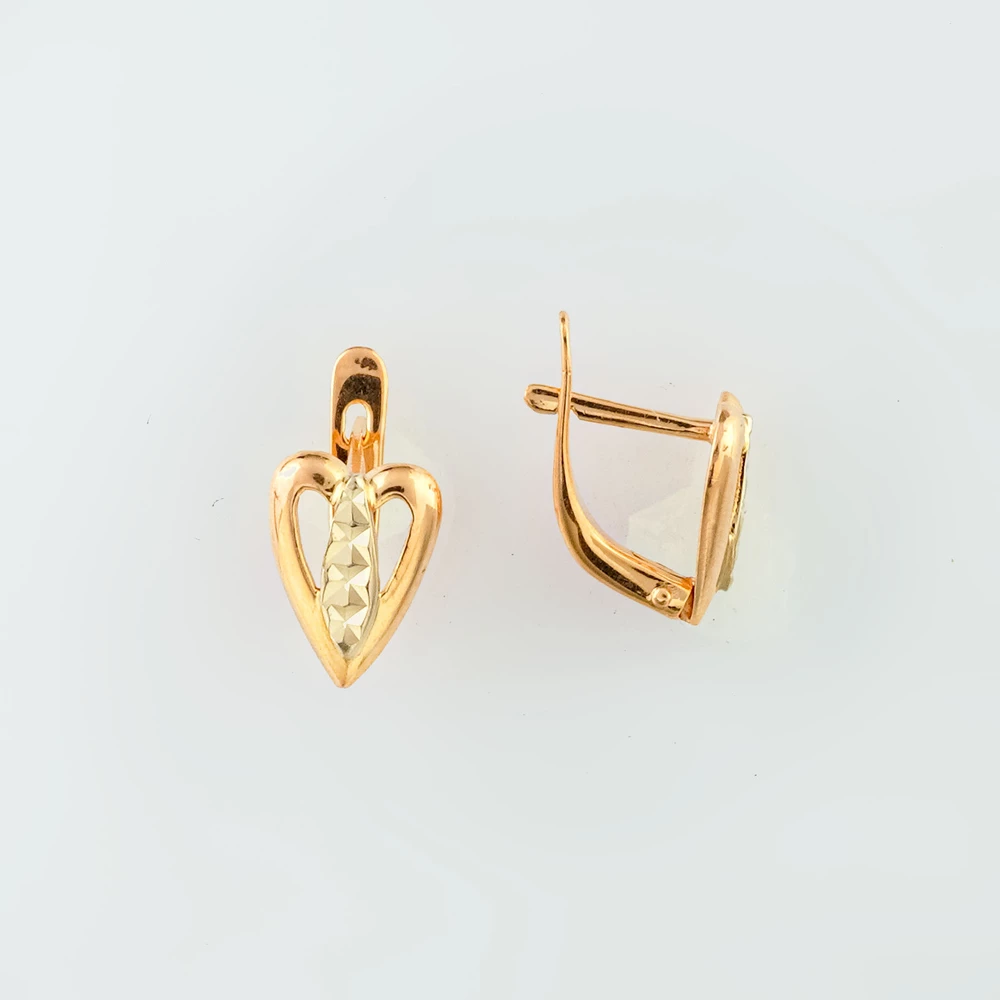 Серьги из красного золота 585 пробы