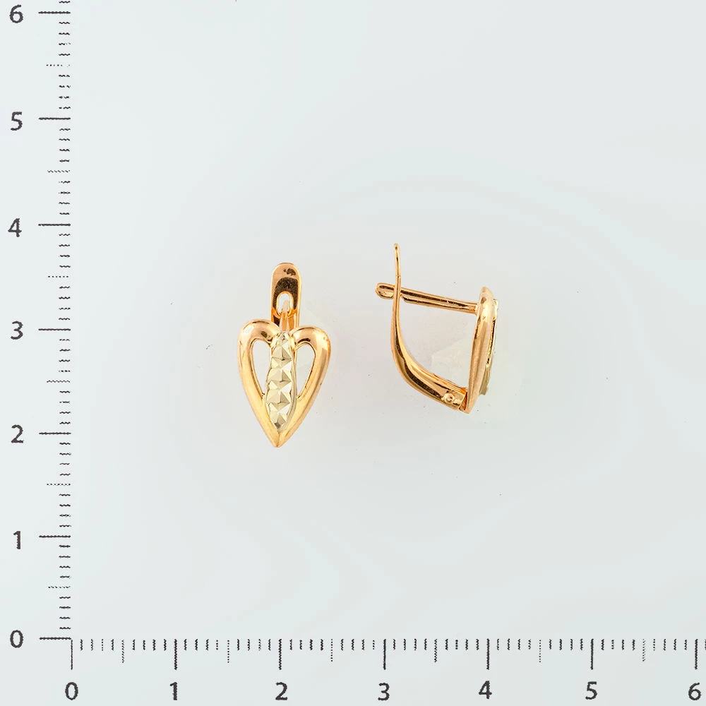 Серьги из красного золота 585 пробы