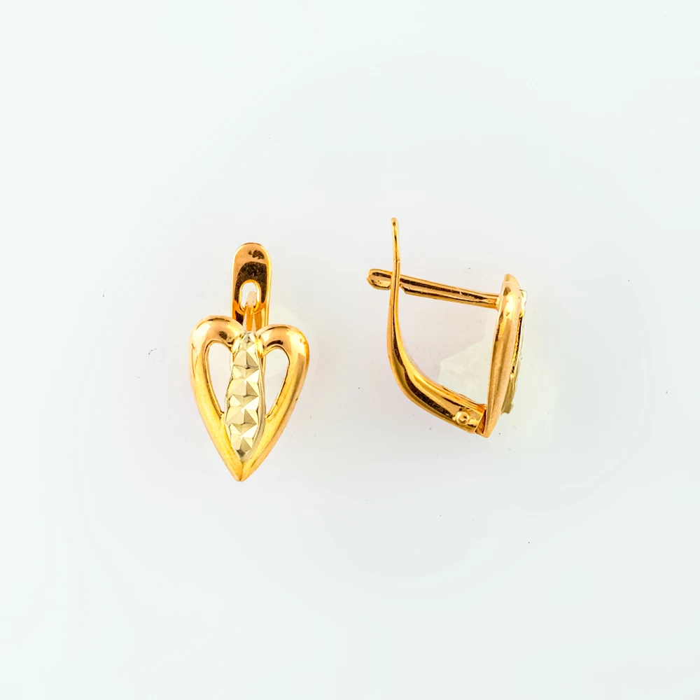 Серьги из красного золота 585 пробы
