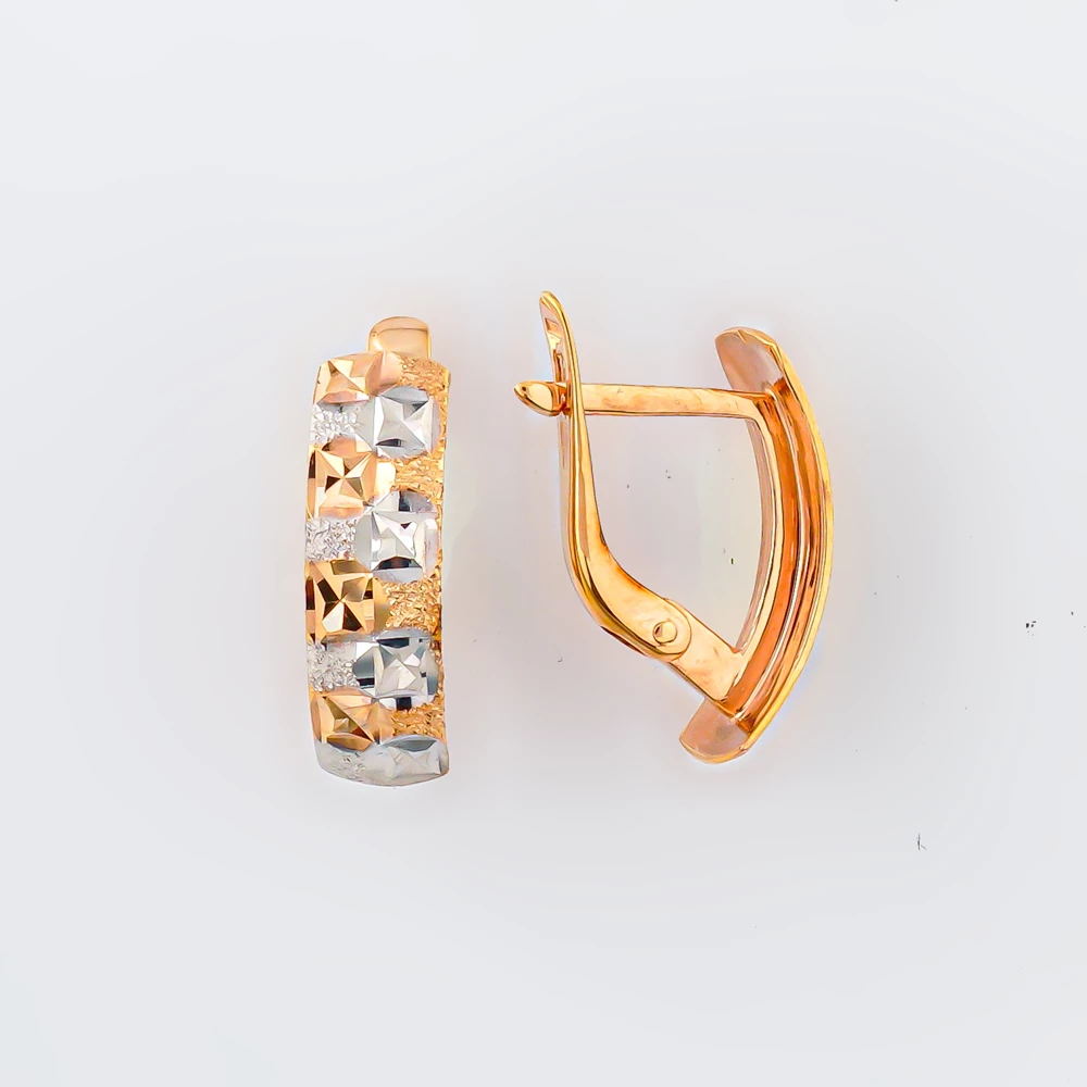 Серьги из красного золота 585 пробы
