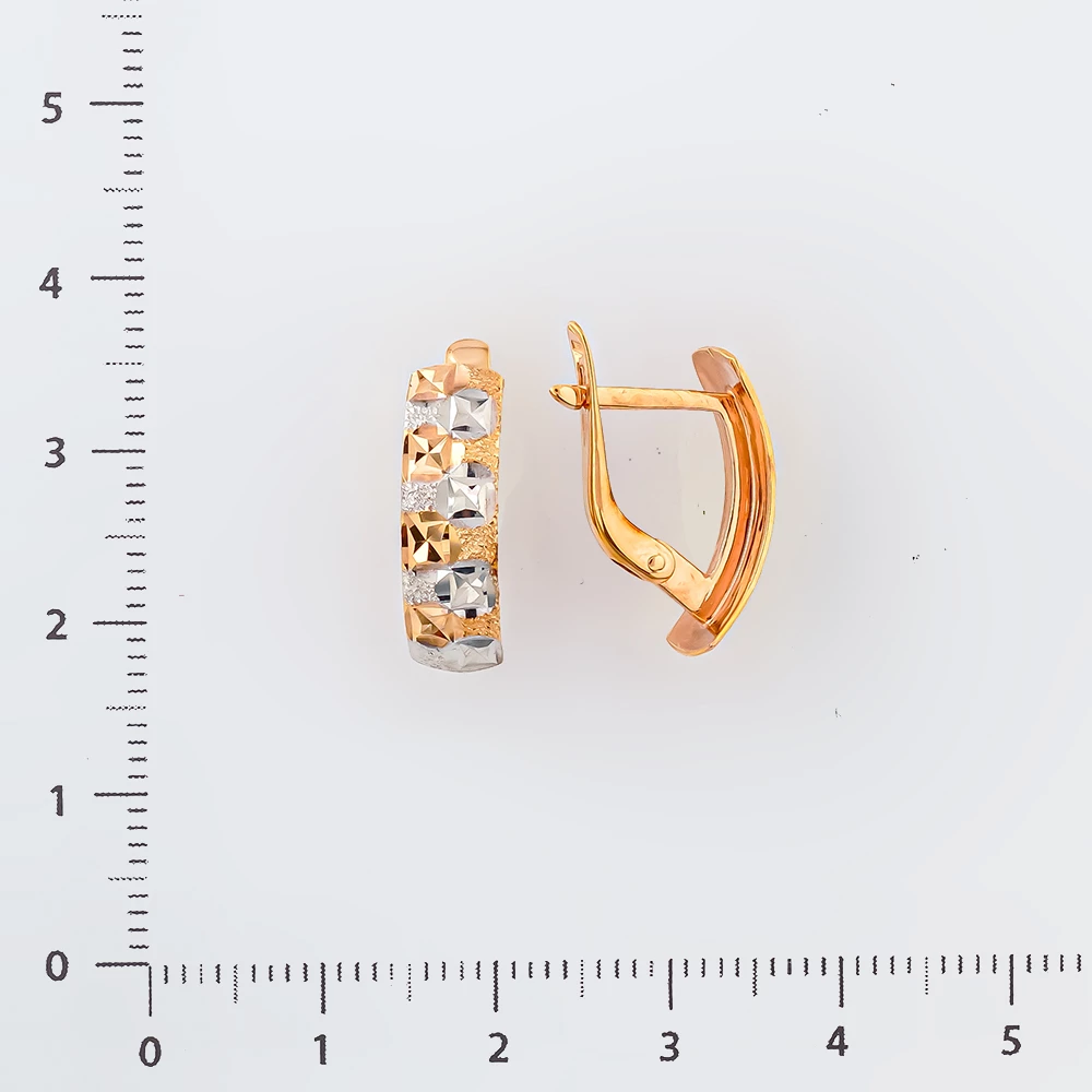 Серьги из красного золота 585 пробы