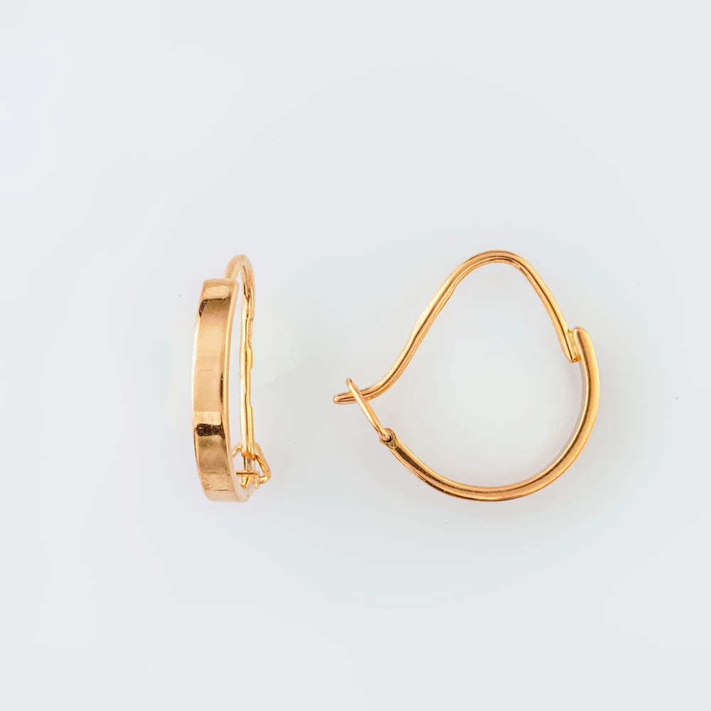 Серьги из красного золота 585 пробы