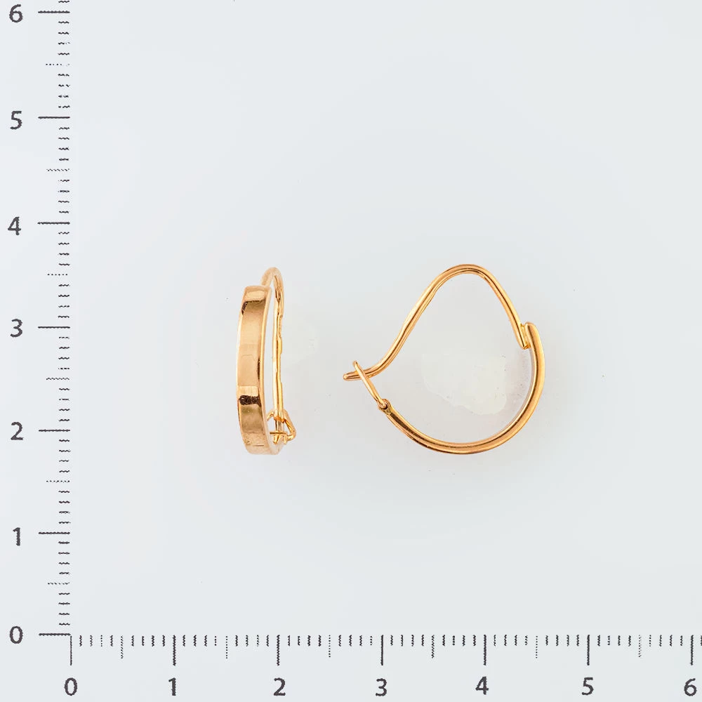 Серьги из красного золота 585 пробы