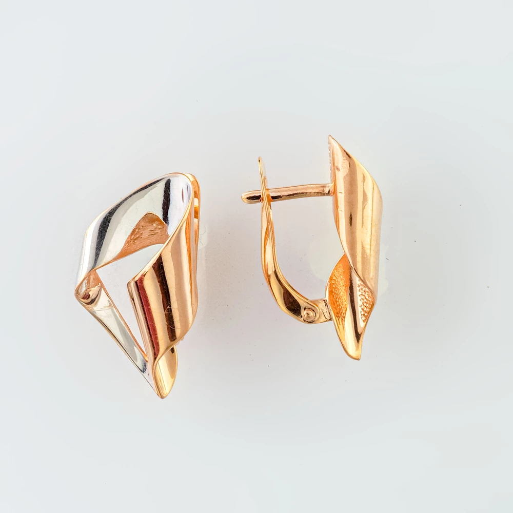 Серьги из красного золота 585 пробы