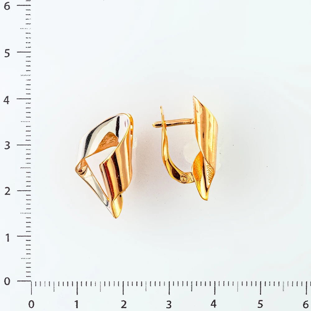 Серьги из красного золота 585 пробы