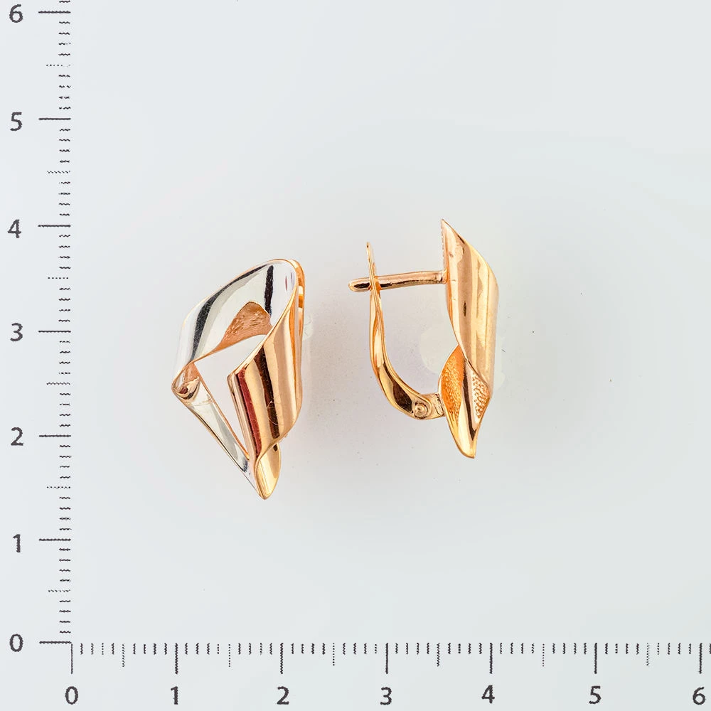 Серьги из красного золота 585 пробы