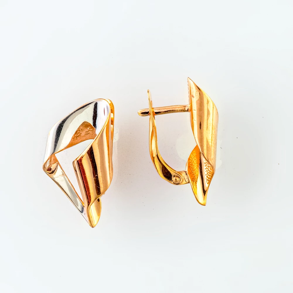 Серьги из красного золота 585 пробы