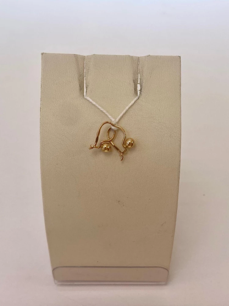 Серьги из красного золота 585 пробы