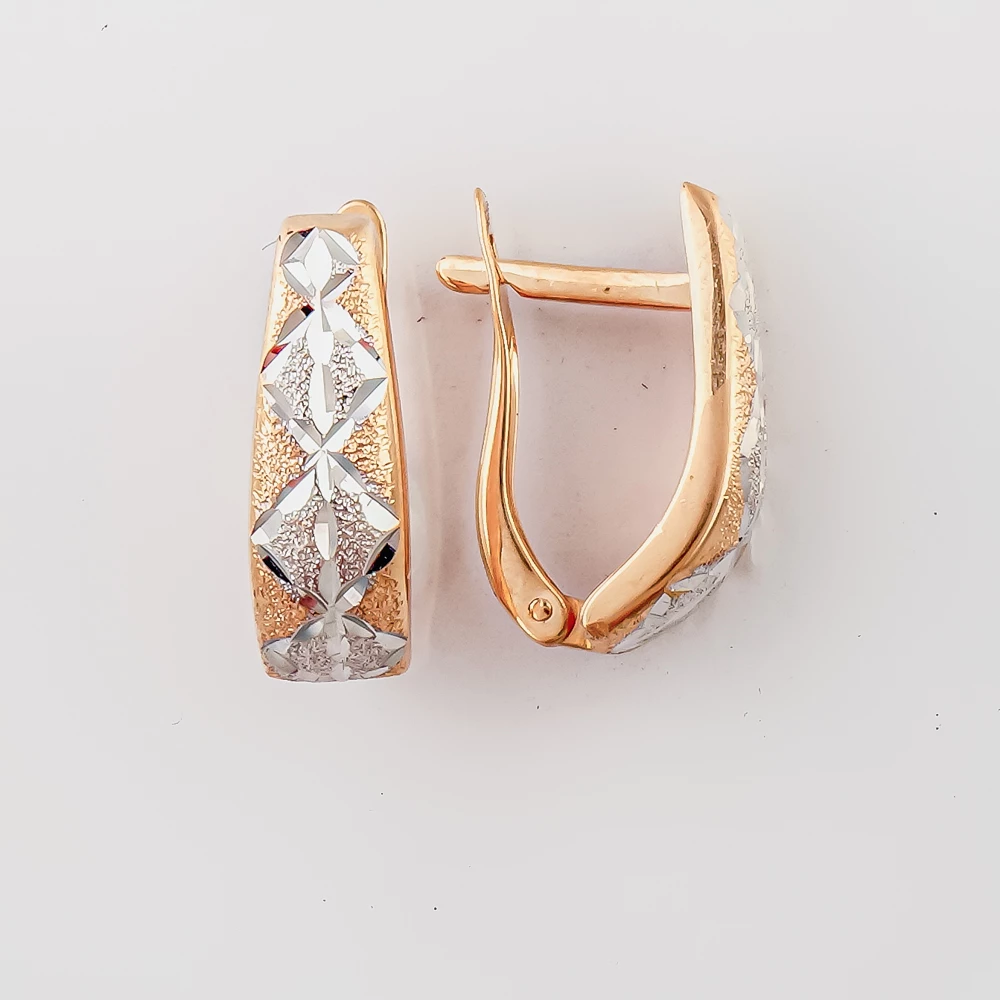 Серьги из красного золота 585 пробы