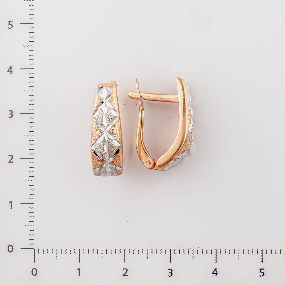 Серьги из красного золота 585 пробы