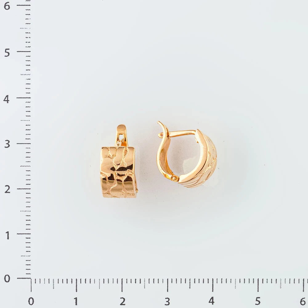 Серьги из красного золота 585 пробы