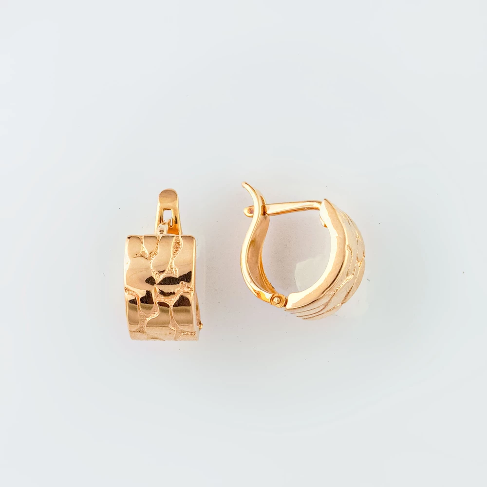 Серьги из красного золота 585 пробы