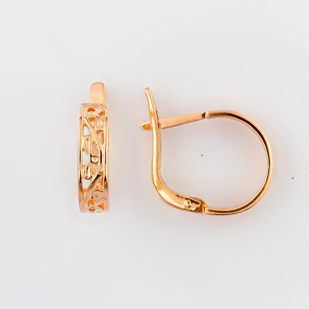 Серьги из красного золота 583 пробы