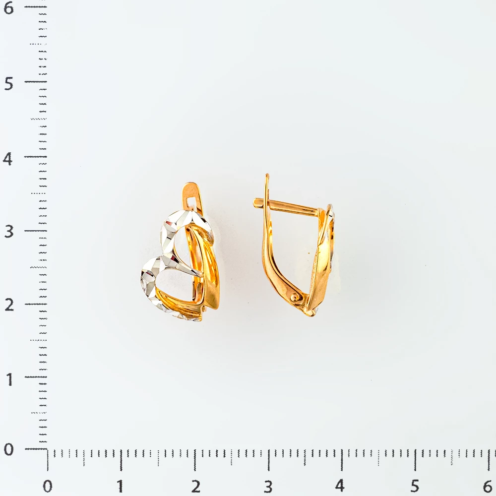 Серьги из красного золота 585 пробы