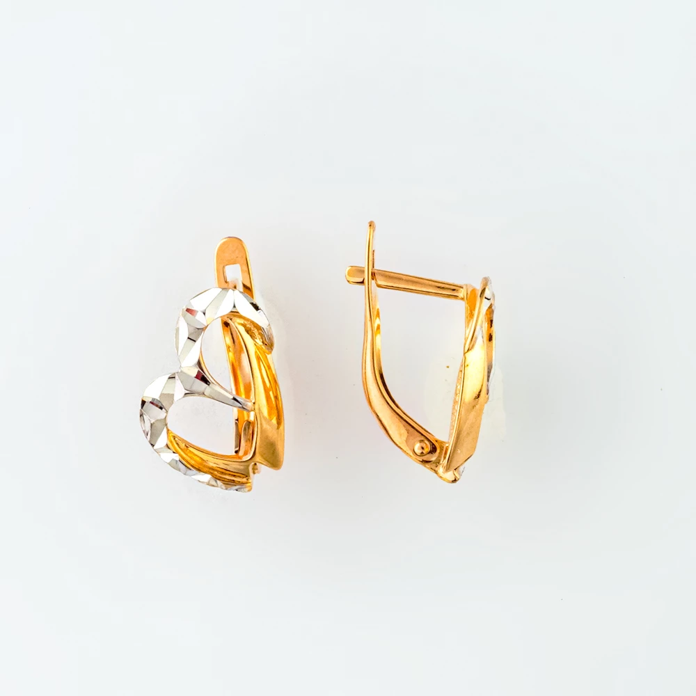 Серьги из красного золота 585 пробы